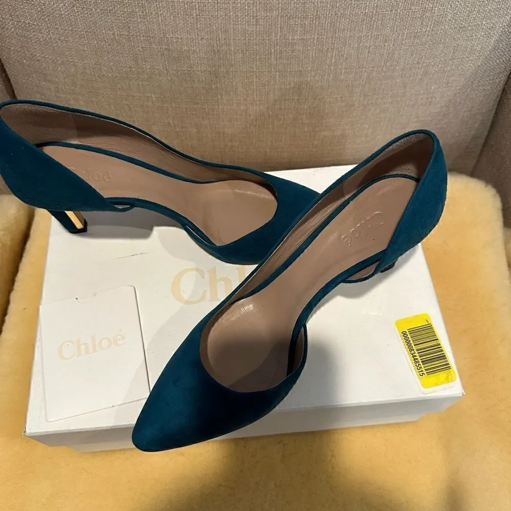 Chloe  women’s suede toe pump size 6,5 /EU 36,5 NIB